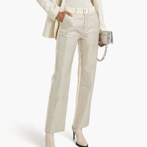 FRAME
Le Jane studded high-rise straight-leg jeans